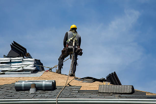Professional Flat Roof Repair technician working in Macomb, IL